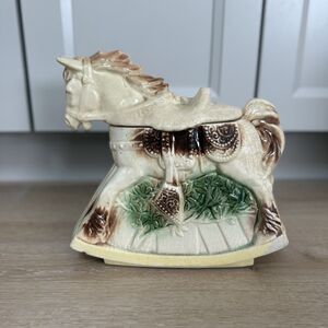 VTG 1950s Authentic McCoy Rocking Hobby Horse Cookie Jar MCM Mid-Century Collect